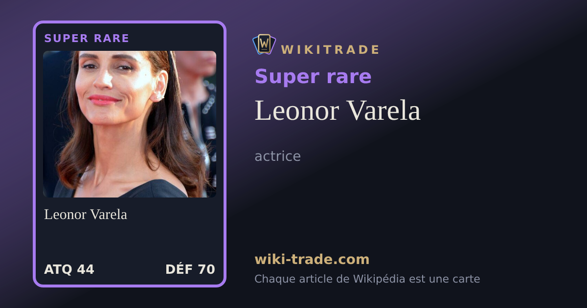 Leonor Varela — carte Super rare