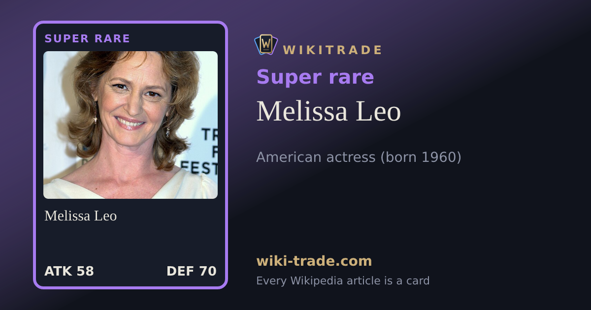 Melissa Leo — Super rare card