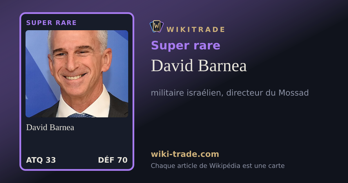 David Barnea — carte Super rare