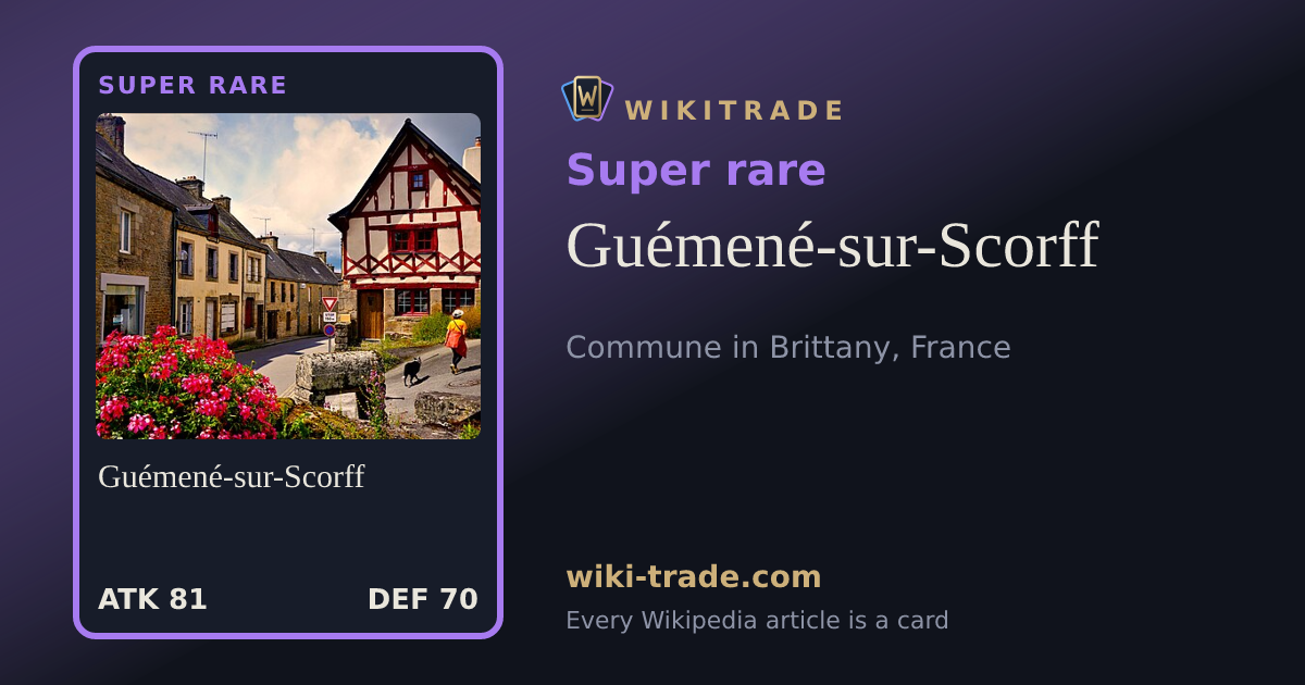 Guémené-sur-Scorff — Super rare card