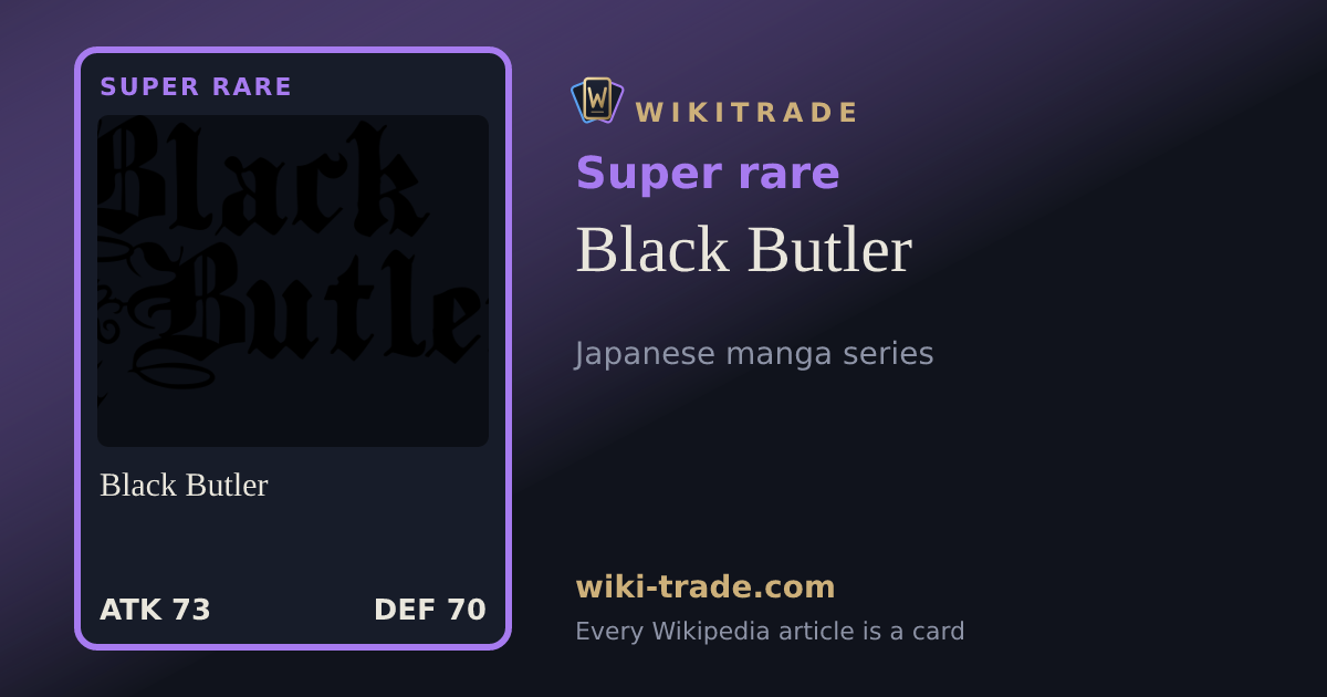 Black Butler — Super rare card