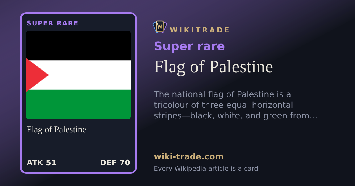 Flag of Palestine — Super rare card