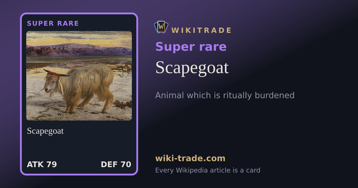 Scapegoat — Super rare card