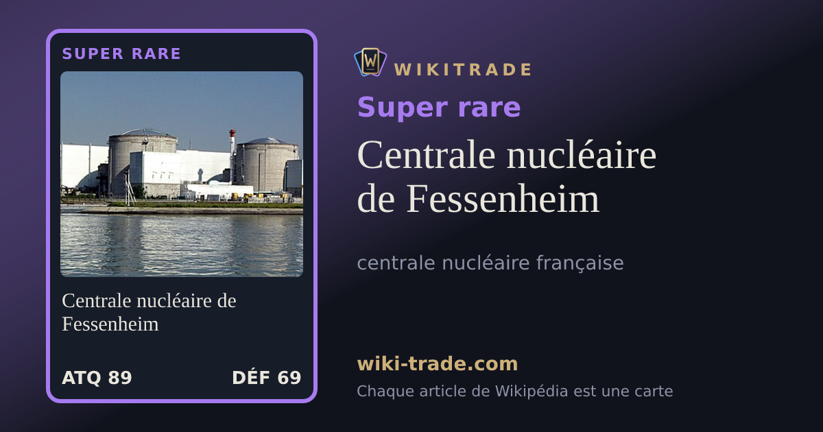 Centrale nucléaire de Fessenheim — carte Super rare