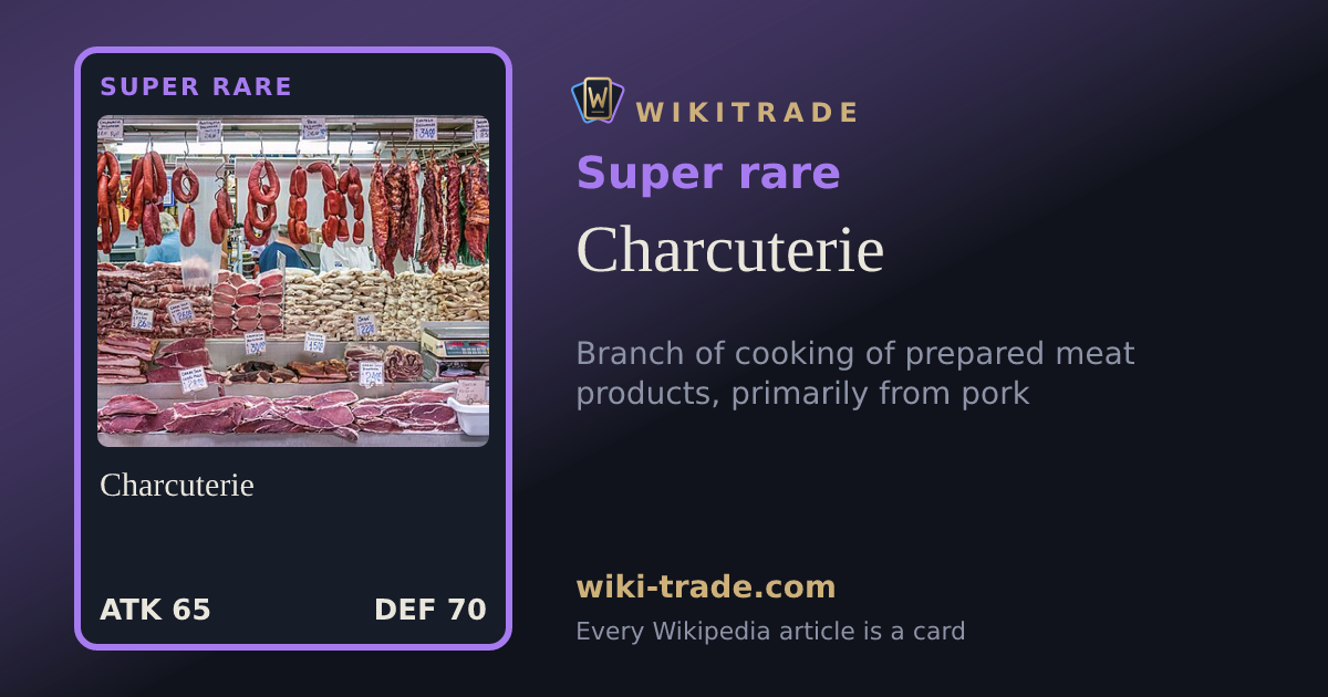 Charcuterie — Super rare card