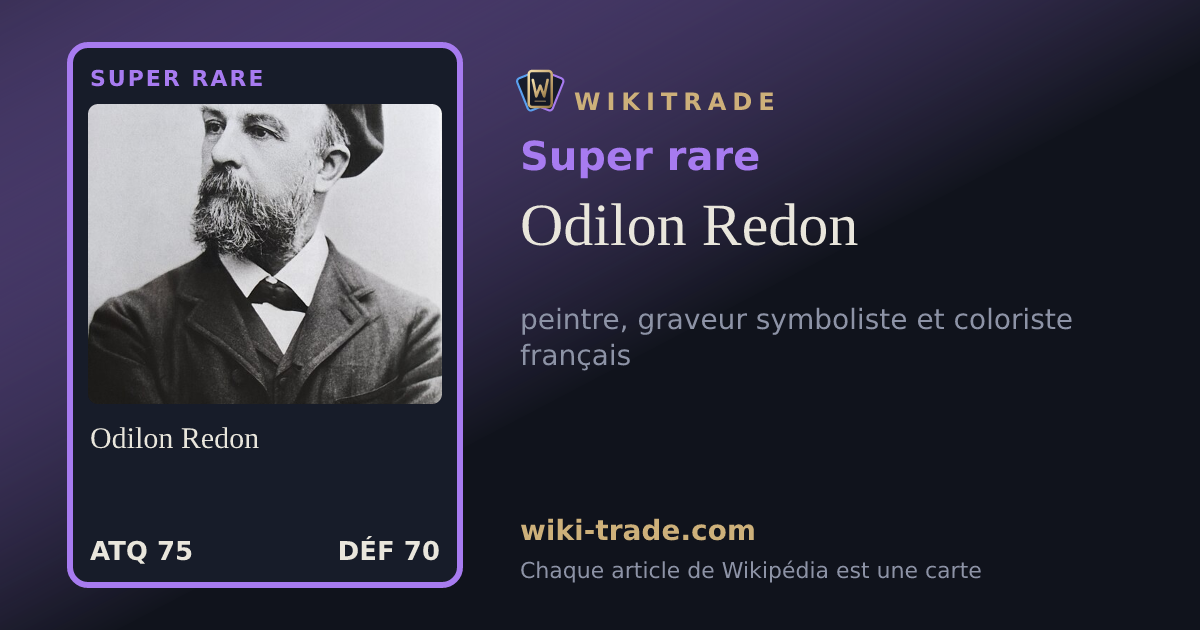 Odilon Redon — carte Super rare