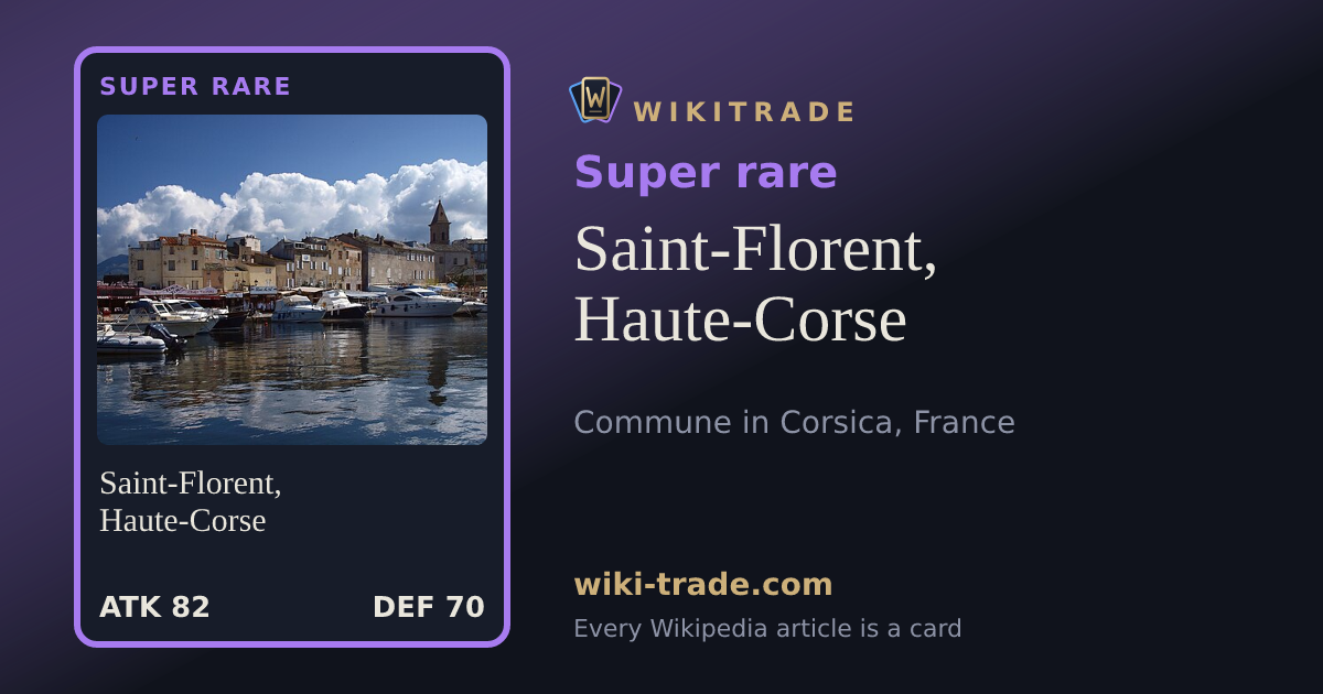 Saint-Florent, Haute-Corse — Super rare card