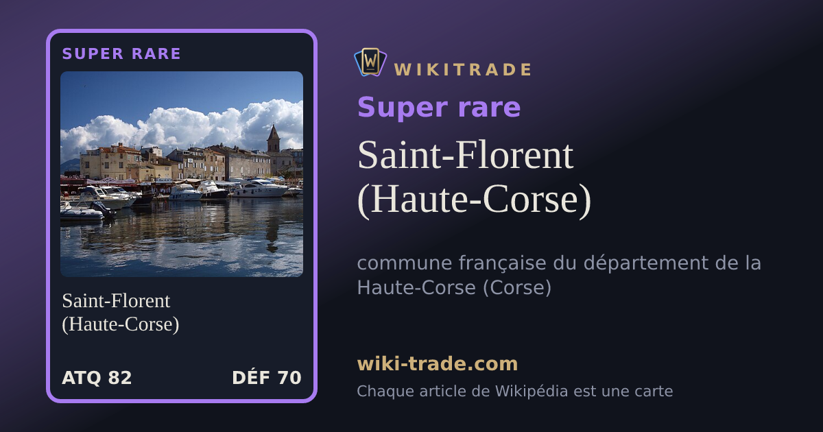 Saint-Florent (Haute-Corse) — carte Super rare