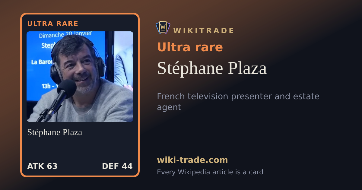 Stéphane Plaza — Ultra rare card