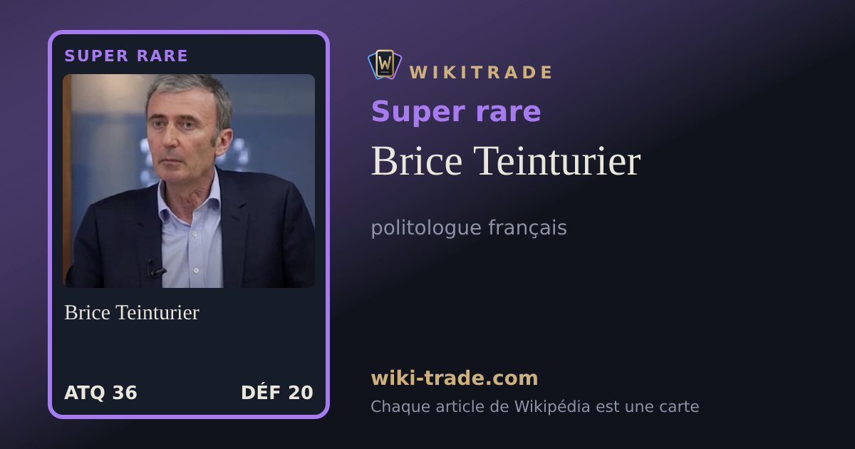 Brice Teinturier — carte Super rare