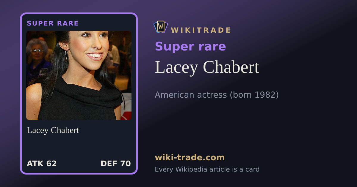 Lacey Chabert — Super rare card