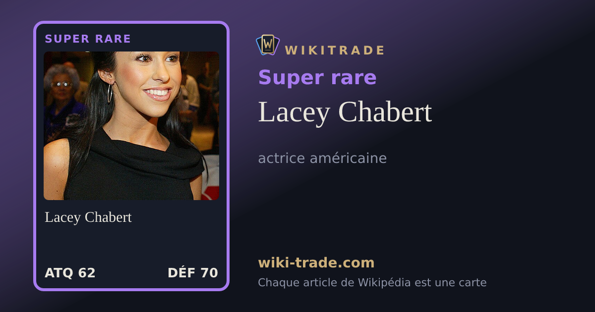 Lacey Chabert — carte Super rare