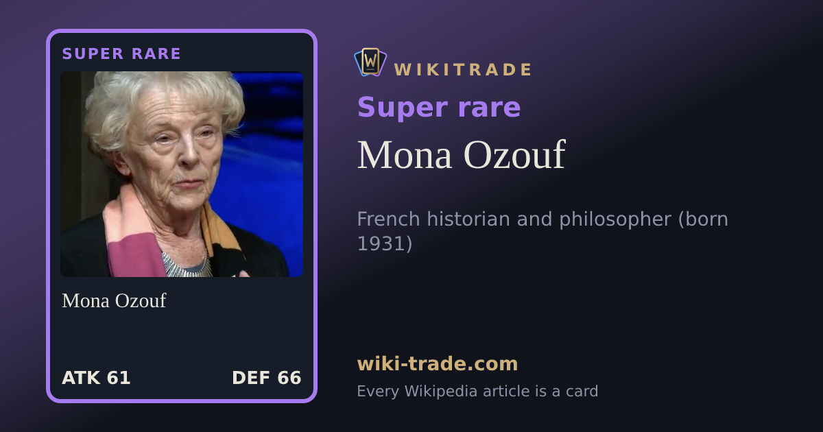 Mona Ozouf — Super rare card