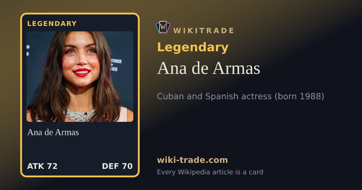Ana de Armas — Legendary card