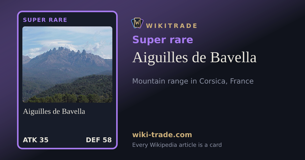 Aiguilles de Bavella — Super rare card
