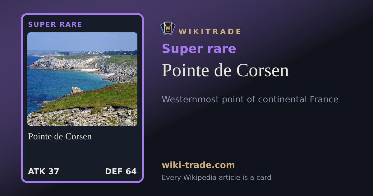Pointe de Corsen — Super rare card