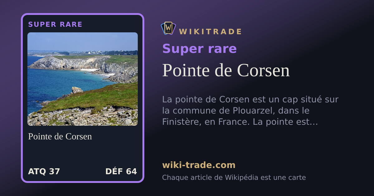 Pointe de Corsen — carte Super rare