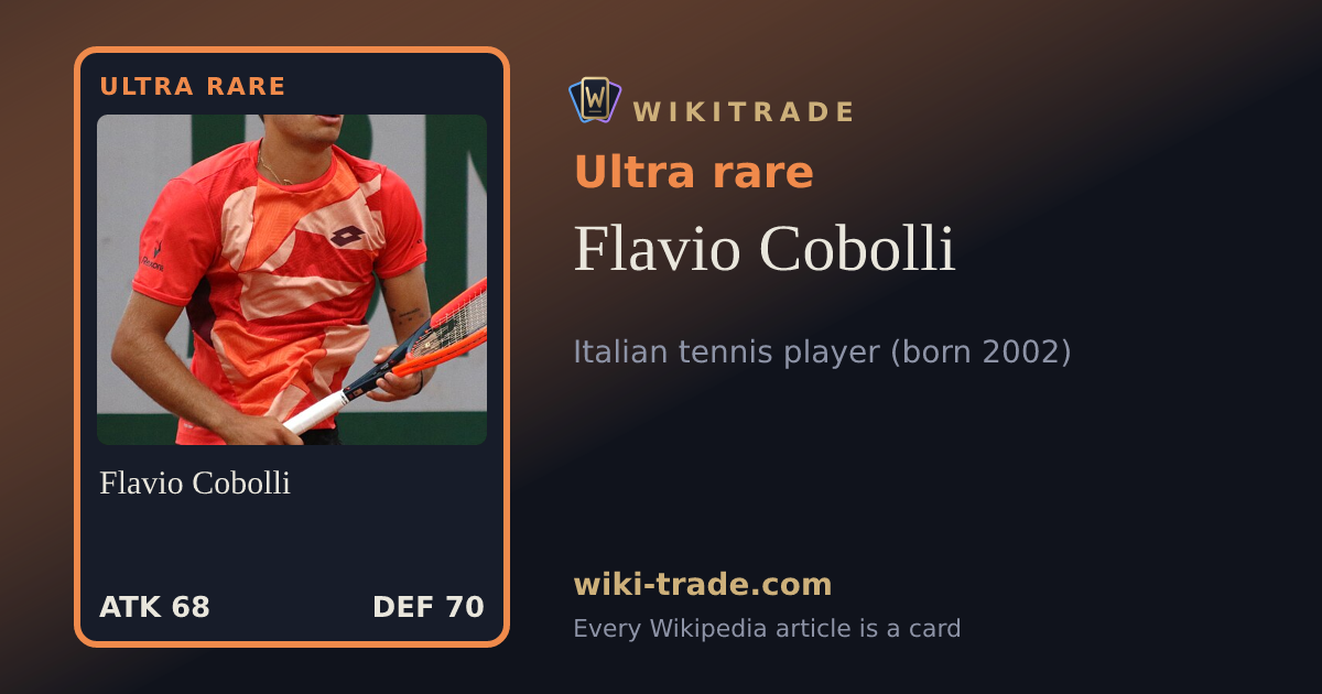 Flavio Cobolli — Ultra rare card