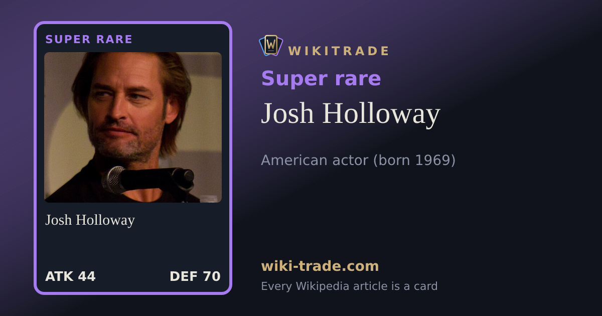 Josh Holloway — Super rare card