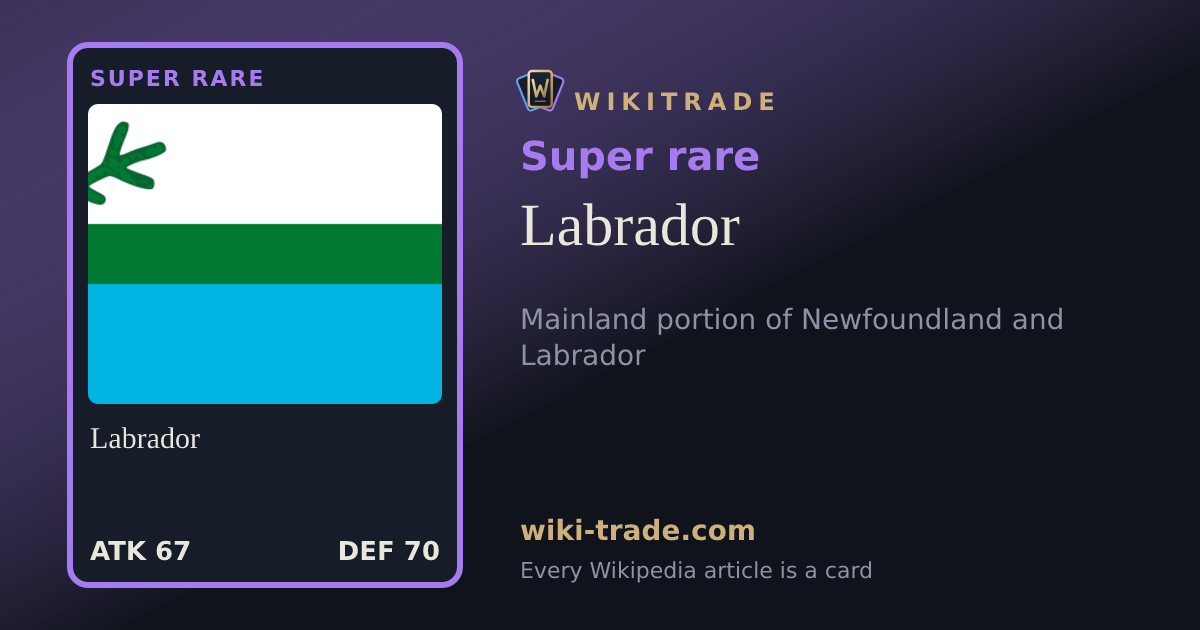 Labrador — Super rare card