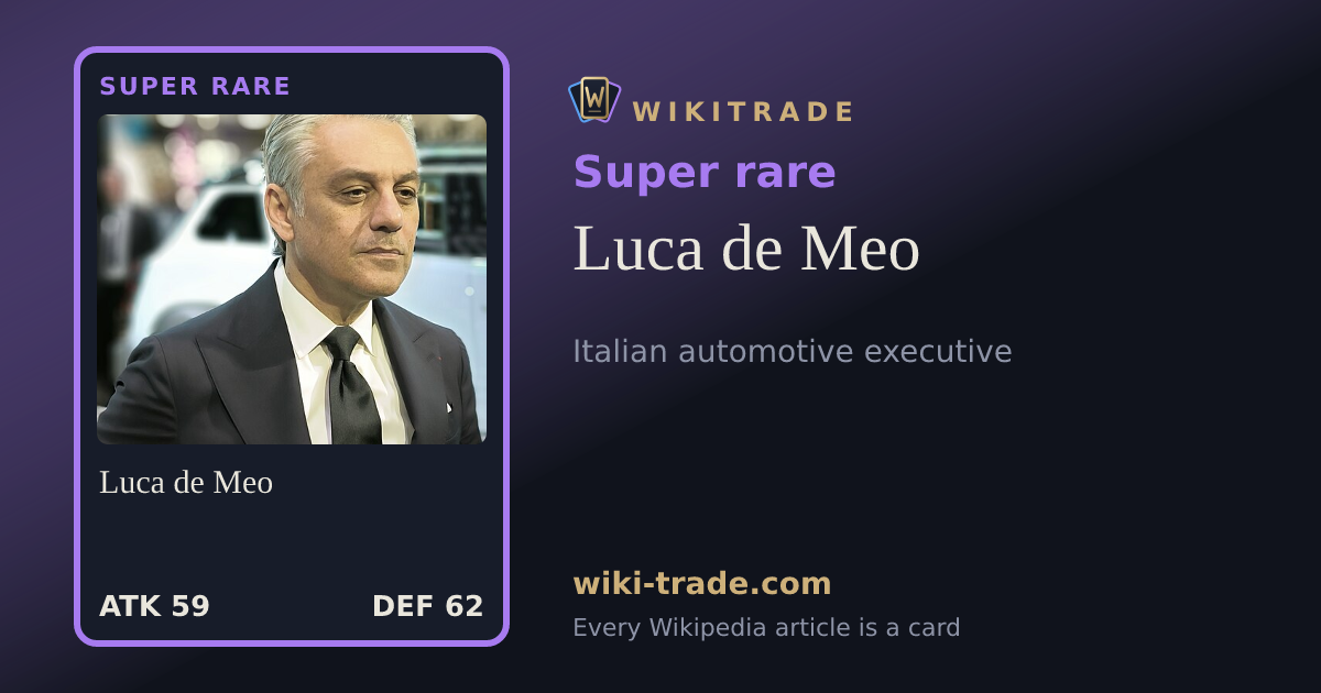 Luca de Meo — Super rare card