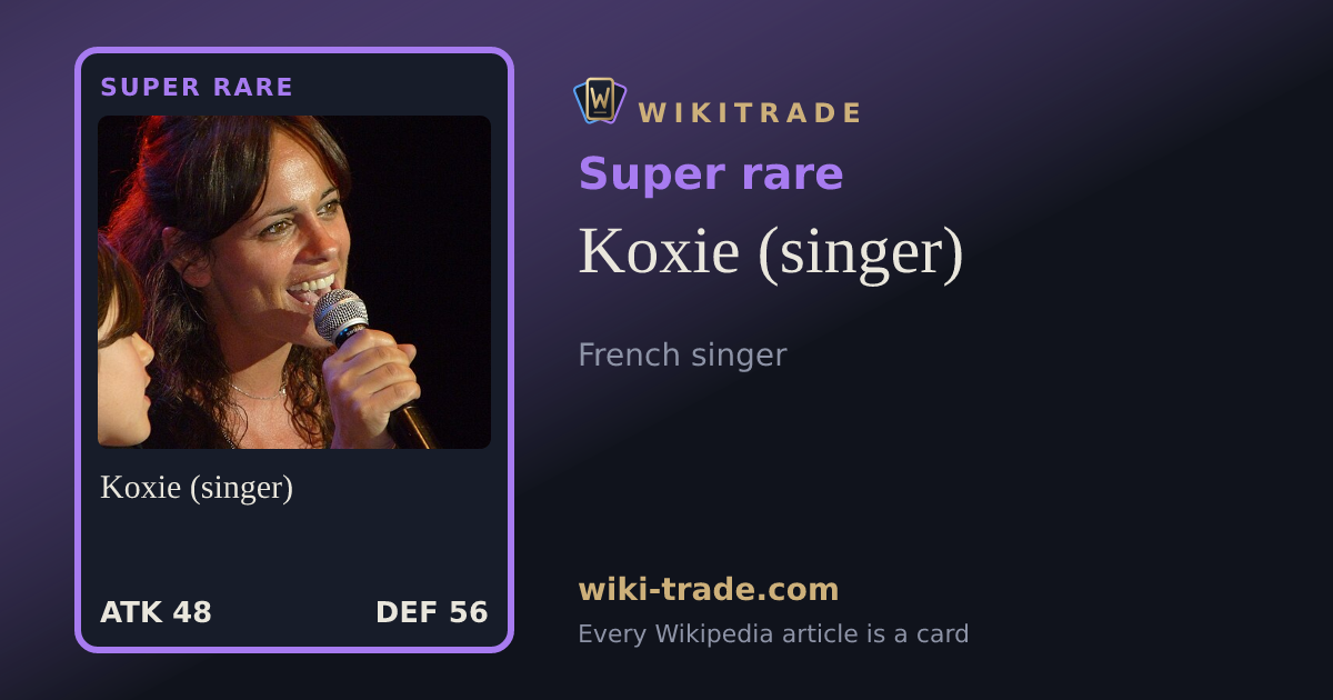 Koxie (singer) — Super rare card