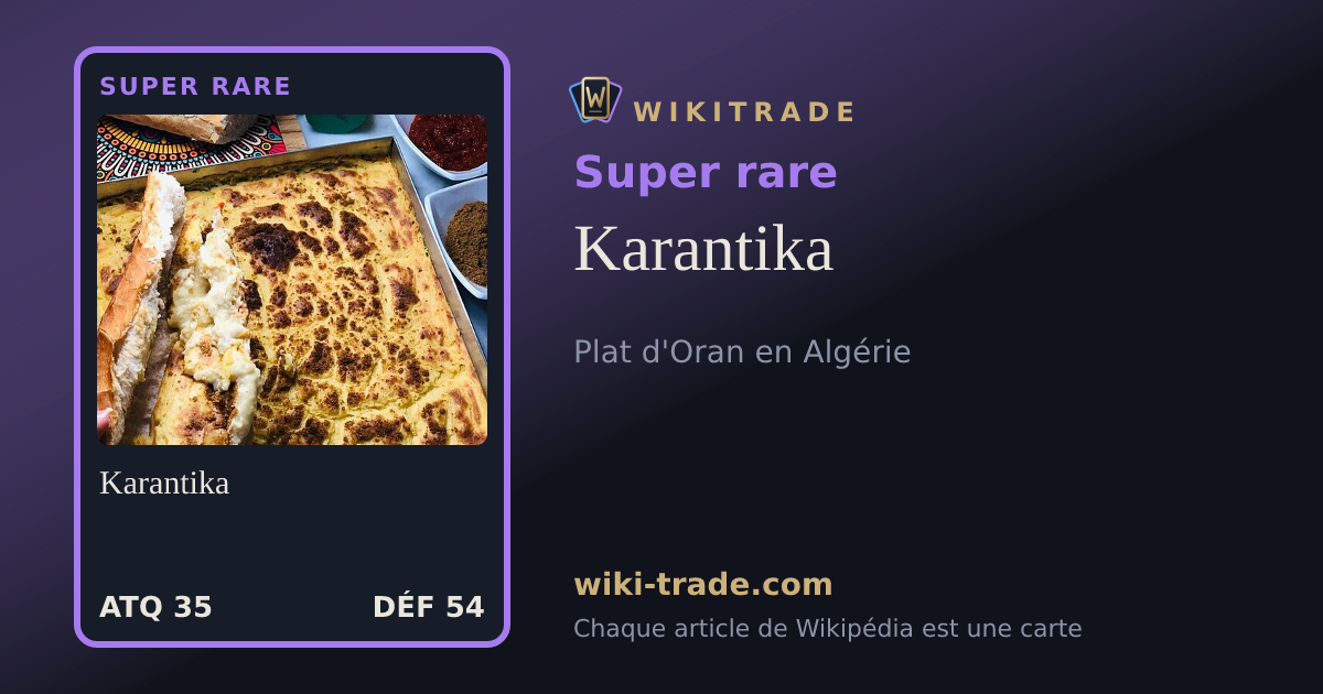 Karantika — carte Super rare