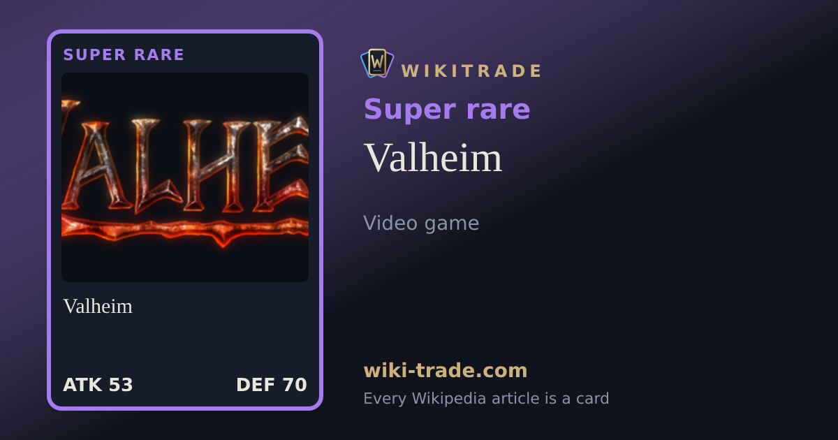 Valheim — Super rare card