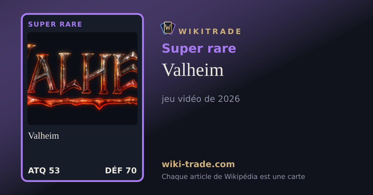 Valheim — carte Super rare