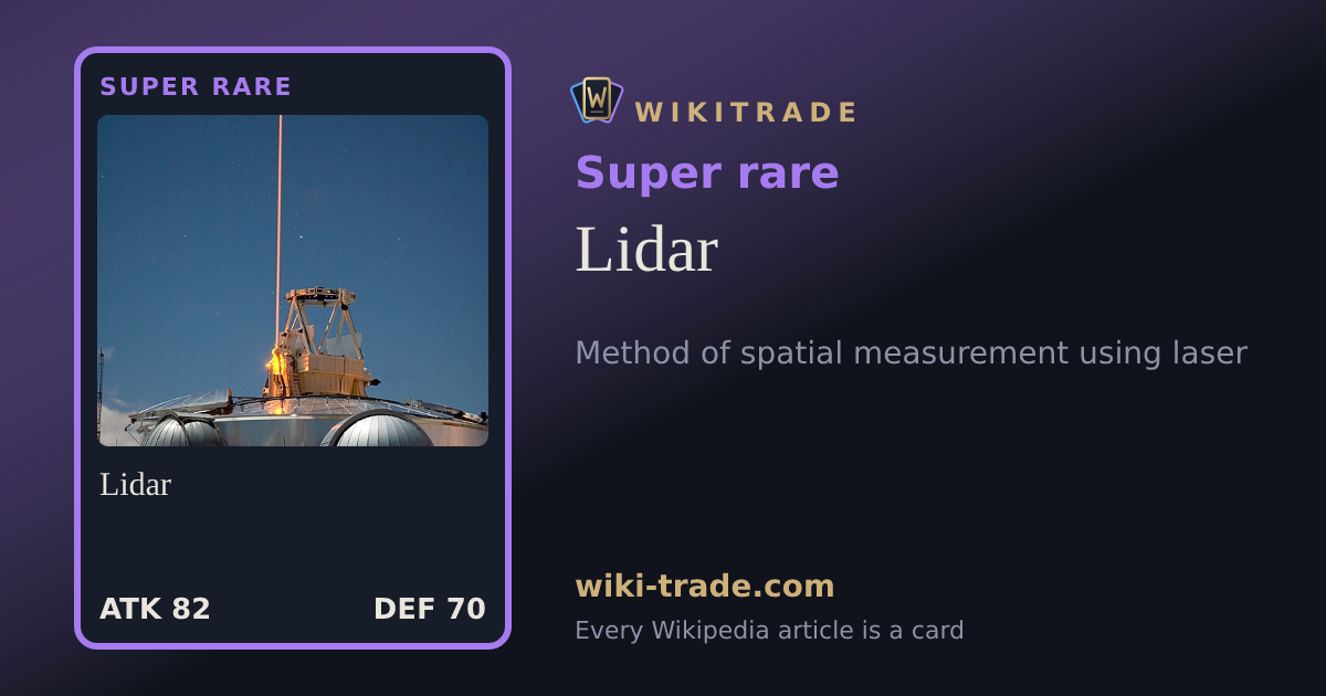 Lidar — Super rare card