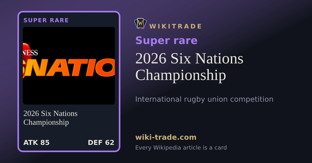 2026 Six Nations Championship — Super rare card