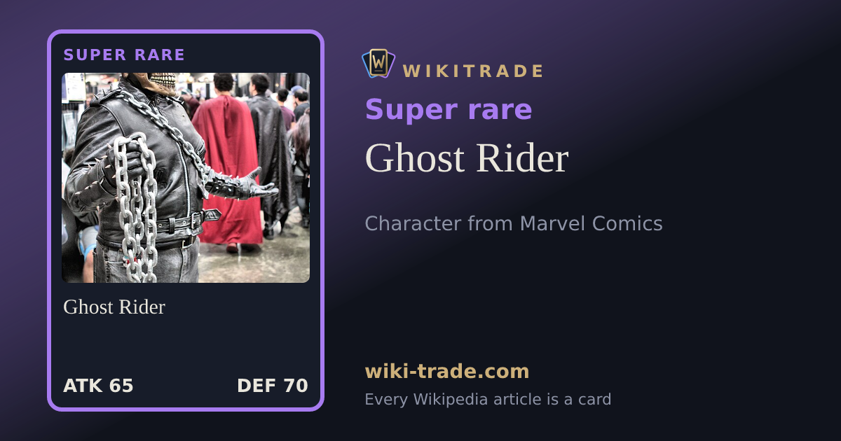 Ghost Rider — Super rare card