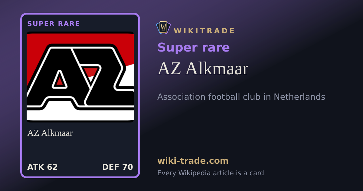 AZ Alkmaar — Super rare card