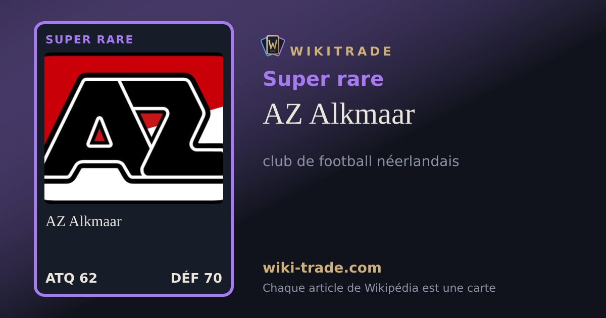 AZ Alkmaar — carte Super rare