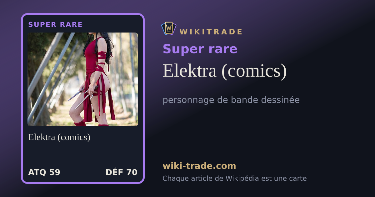 Elektra (comics) — carte Super rare