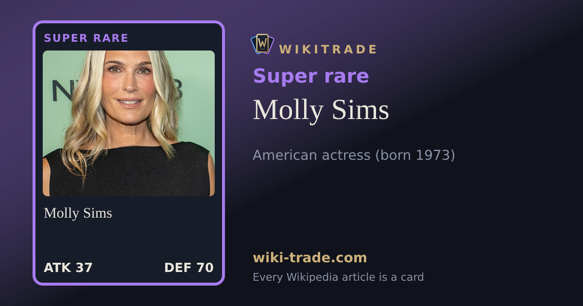 Molly Sims — Super rare card