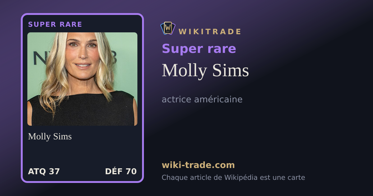 Molly Sims — carte Super rare
