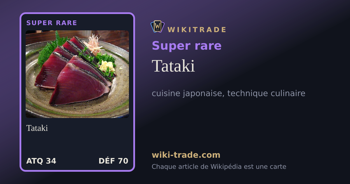 Tataki — carte Super rare