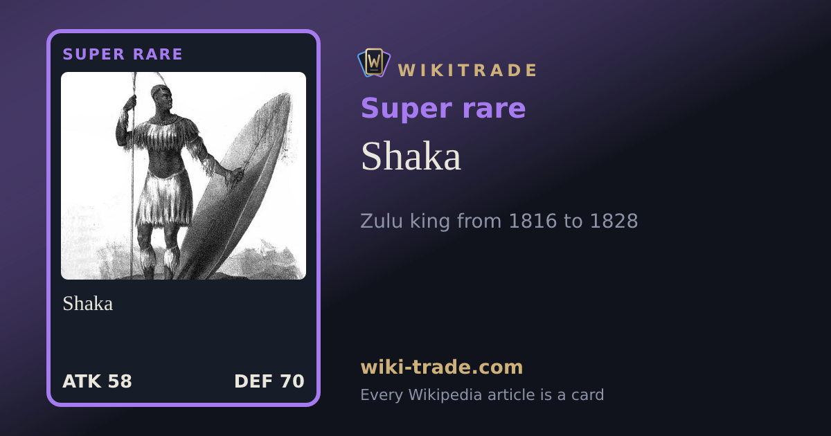 Shaka — Super rare card