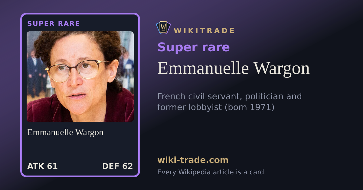 Emmanuelle Wargon — Super rare card