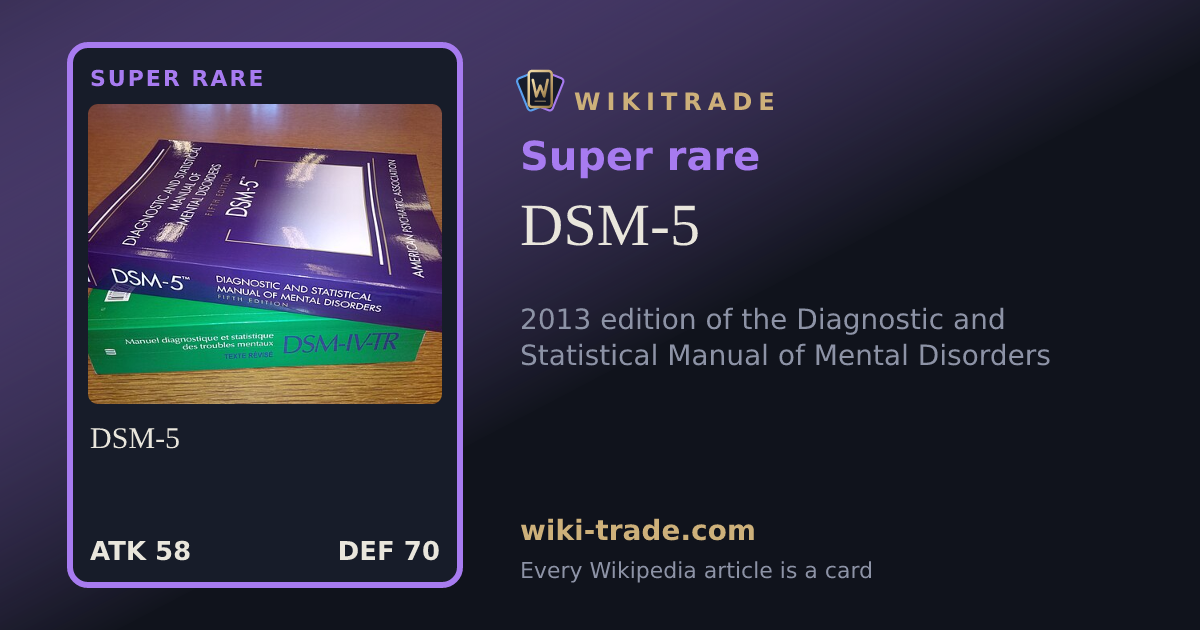 DSM-5 — Super rare card