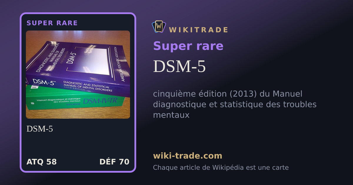 DSM-5 — carte Super rare