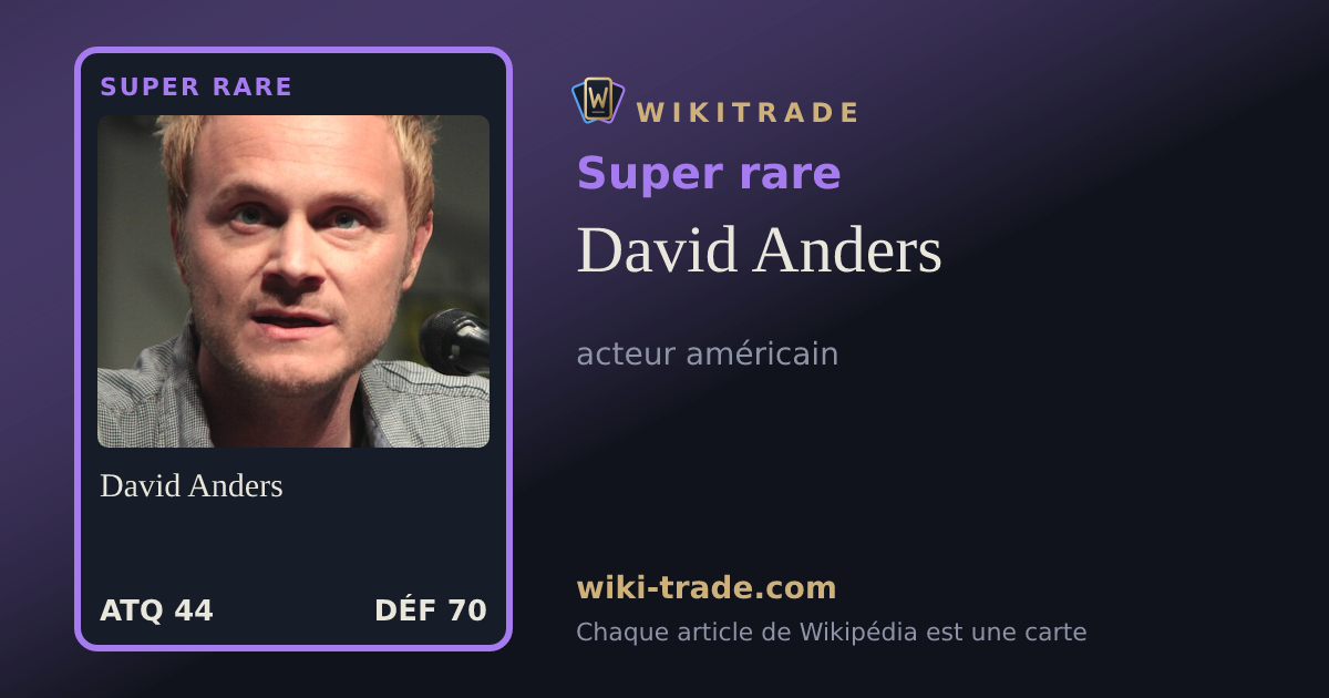 David Anders — carte Super rare
