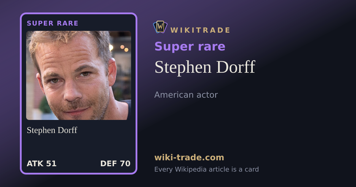 Stephen Dorff — Super rare card