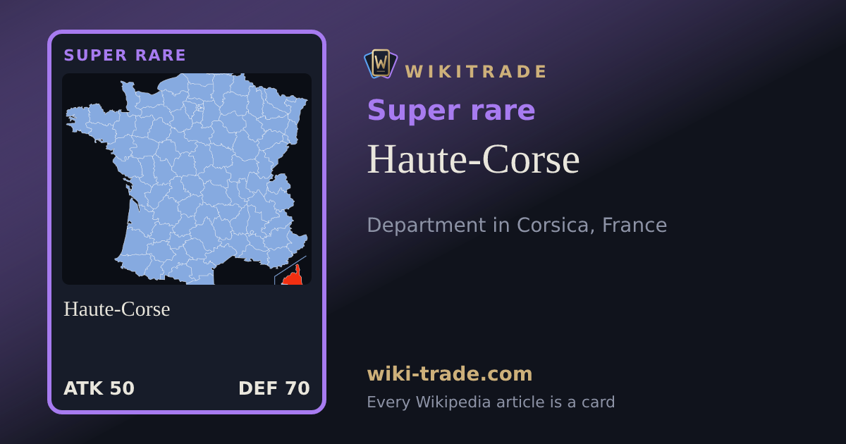 Haute-Corse — Super rare card