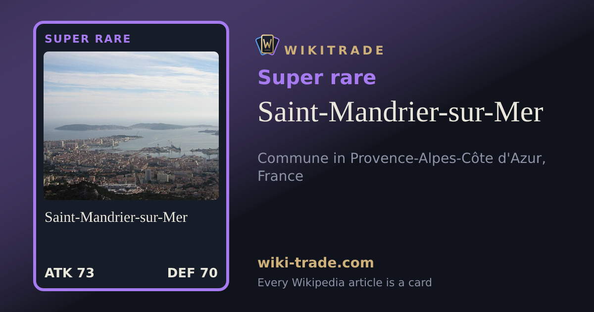 Saint-Mandrier-sur-Mer — Super rare card
