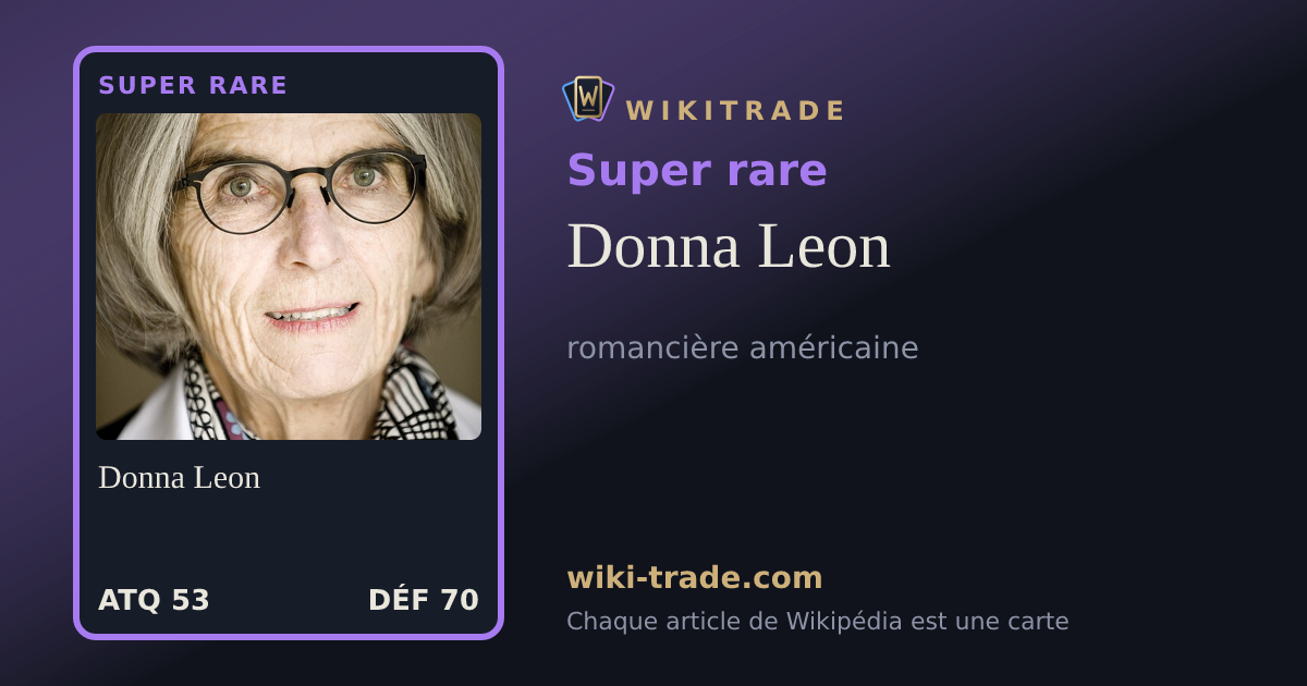 Donna Leon — carte Super rare