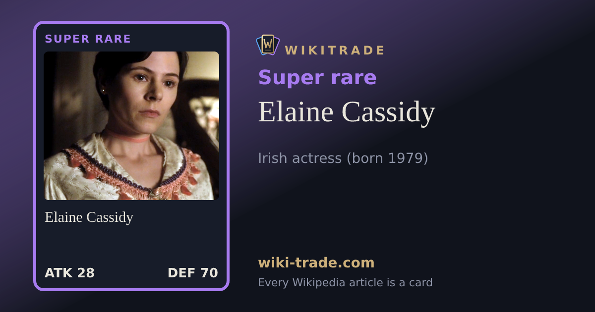 Elaine Cassidy — Super rare card