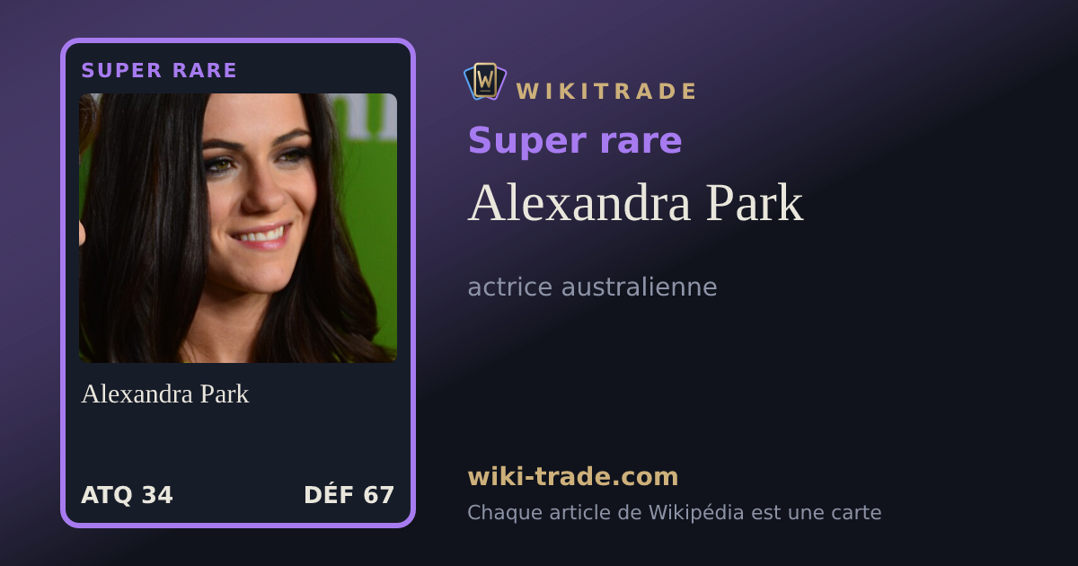 Alexandra Park — carte Super rare