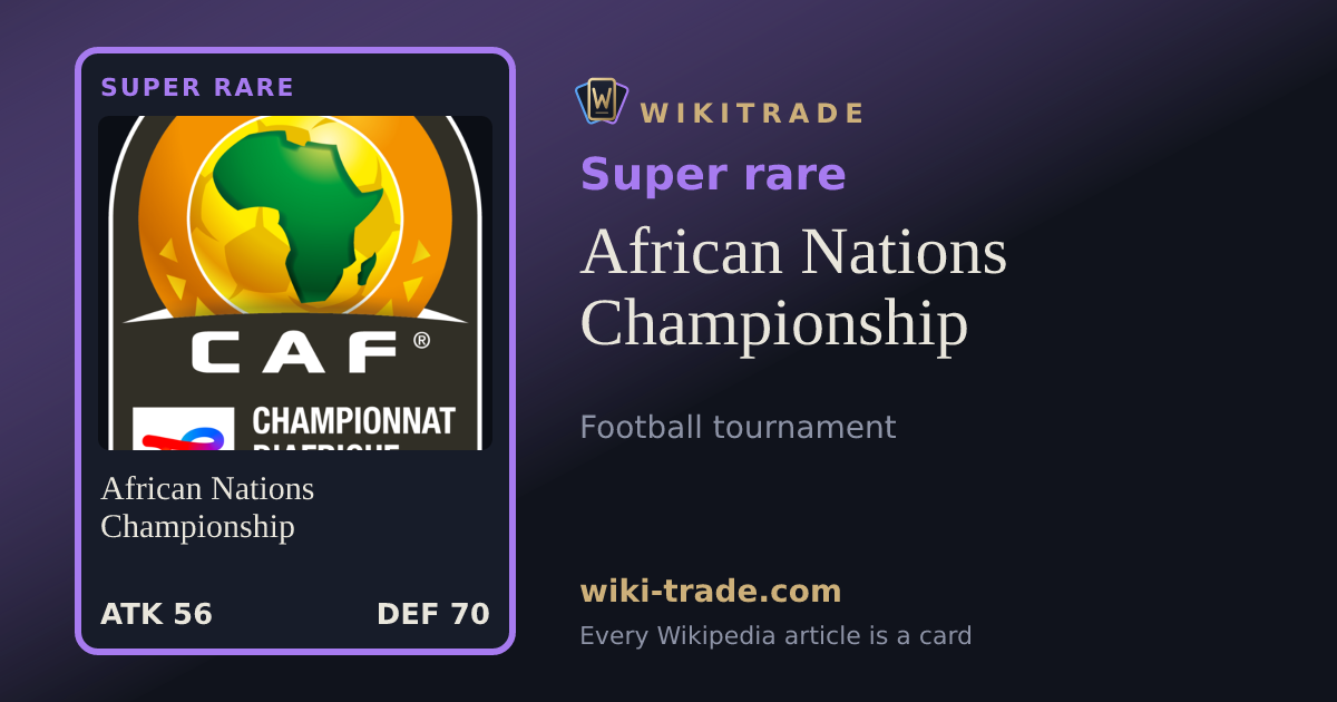 African Nations Championship — Super rare card